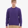 Oversized-Pullover aus Merinowolle – Ultraviolett