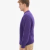 Oversized-Pullover aus Merinowolle – Ultraviolett