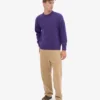 Oversized-Pullover aus Merinowolle – Ultraviolett