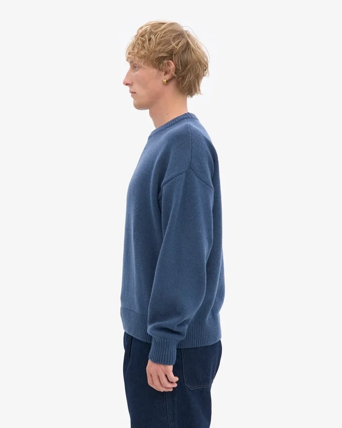 Oversized-Socken aus Merinowolle – Petrolblau