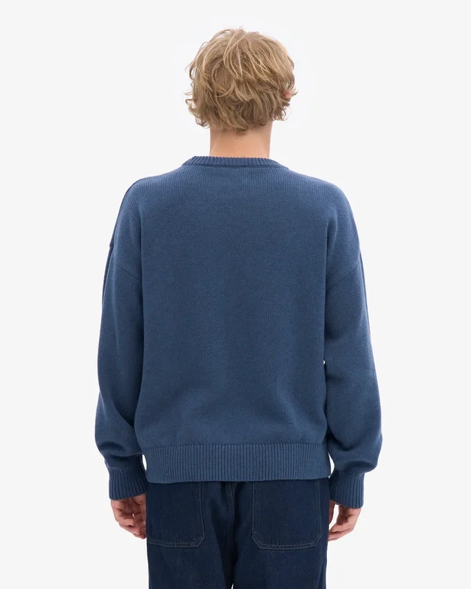 Oversized-Socken aus Merinowolle – Petrolblau