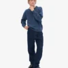 Oversized-Socken aus Merinowolle – Petrolblau