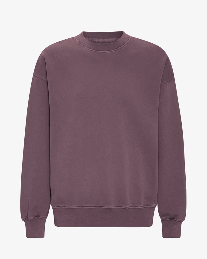 Oversized-Sweatshirt aus Bio-Baumwolle – Faded Grape