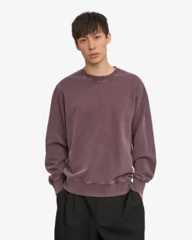Oversized-Sweatshirt aus Bio-Baumwolle – Faded Grape