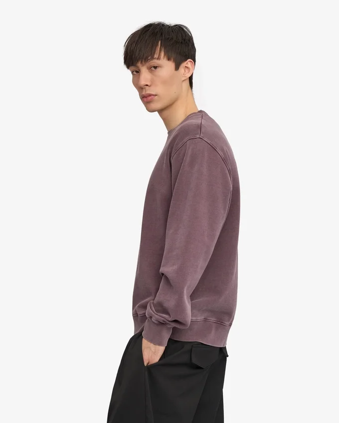 Oversized-Sweatshirt aus Bio-Baumwolle – Faded Grape