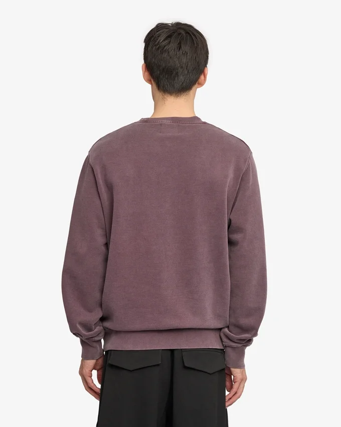 Oversized-Sweatshirt aus Bio-Baumwolle – Faded Grape