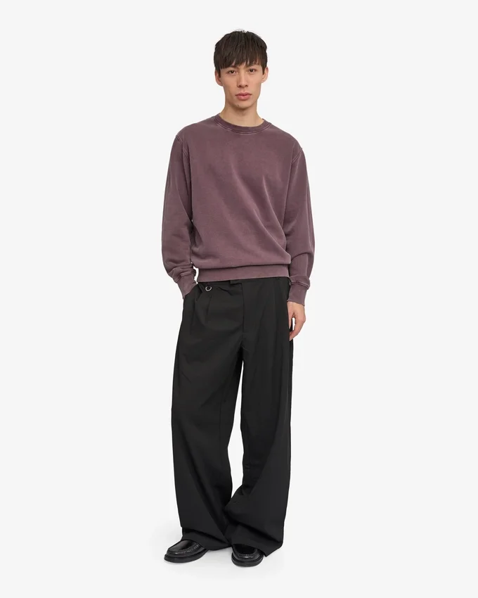 Oversized-Sweatshirt aus Bio-Baumwolle – Faded Grape