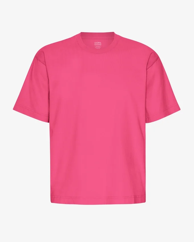 Oversized-T-Shirt aus Bio-Baumwolle – Bubblegum-Pink