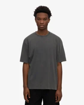 Oversized-T-Shirt aus Bio-Baumwolle – Faded Black