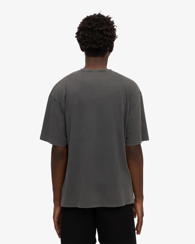 Oversized-T-Shirt aus Bio-Baumwolle – Faded Black