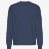 Oversized-T-Shirt aus Bio-Baumwolle mit langem Arm – Petrolblau