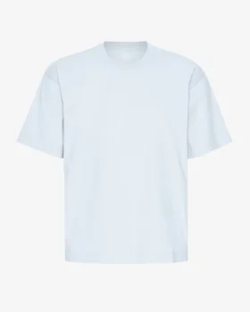 Oversized-T-Shirt aus Bio-Baumwolle – Polarblau