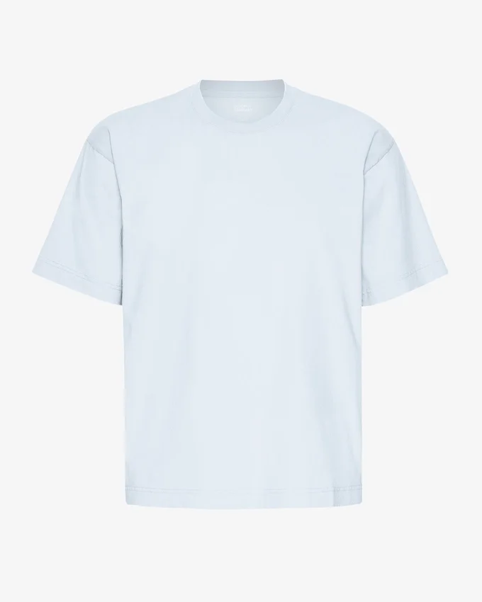 Oversized-T-Shirt aus Bio-Baumwolle – Polarblau