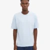 Oversized-T-Shirt aus Bio-Baumwolle – Polarblau