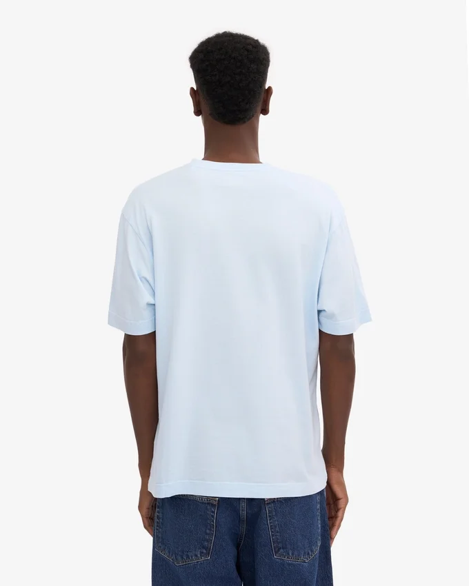Oversized-T-Shirt aus Bio-Baumwolle – Polarblau