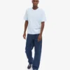 Oversized-T-Shirt aus Bio-Baumwolle – Polarblau
