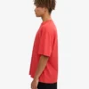 Oversized-T-Shirt aus Bio-Baumwolle – Red Tangerine