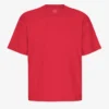 Oversized-T-Shirt aus Bio-Baumwolle – Scharlachrot