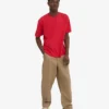 Oversized-T-Shirt aus Bio-Baumwolle – Scharlachrot