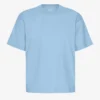 Oversized-T-Shirt aus Bio-Baumwolle – Seaside-Blau