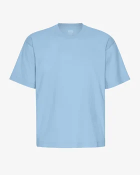 Oversized-T-Shirt aus Bio-Baumwolle – Seaside-Blau