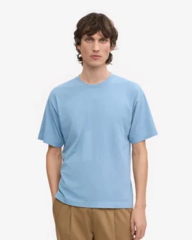 Oversized-T-Shirt aus Bio-Baumwolle – Seaside-Blau