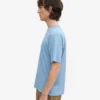 Oversized-T-Shirt aus Bio-Baumwolle – Seaside-Blau