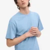 Oversized-T-Shirt aus Bio-Baumwolle – Seaside-Blau