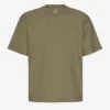 Oversized-T-Shirt aus Bio-Baumwolle – Staubiges Oliv