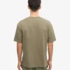 Oversized-T-Shirt aus Bio-Baumwolle – Staubiges Oliv