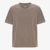 Oversized-T-Shirt aus Bio-Baumwolle – verblasstes Khaki