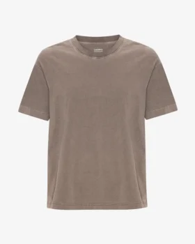 Oversized-T-Shirt aus Bio-Baumwolle – verblasstes Khaki