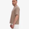Oversized-T-Shirt aus Bio-Baumwolle – verblasstes Khaki
