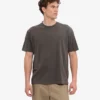 Oversized-T-Shirt aus Bio-Baumwolle – verblasstes Schlammbraun