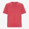 Oversized-T-Shirt aus Bio-Baumwolle – Verwaschenes Rot