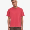 Oversized-T-Shirt aus Bio-Baumwolle – Verwaschenes Rot