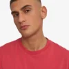 Oversized-T-Shirt aus Bio-Baumwolle – Verwaschenes Rot