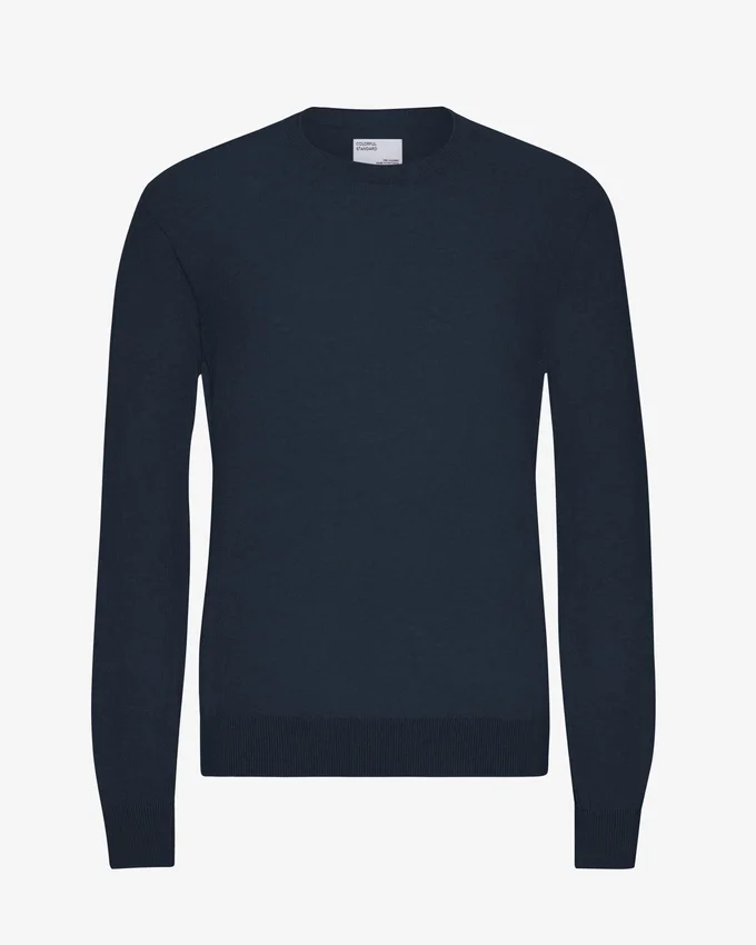 Pullover aus leichter Merinowolle – Marineblau