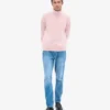 Rollkragenpullover aus Merinowolle – Blassrosa