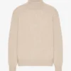 Rollkragenpullover aus Merinowolle – Elfenbeinweiß