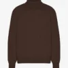 Rollkragenpullover aus Merinowolle – Kaffeebraun