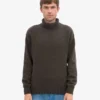 Rollkragenpullover aus Merinowolle – Kaffeebraun