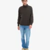 Rollkragenpullover aus Merinowolle – Kaffeebraun