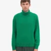 Rollkragenpullover aus Merinowolle – Kellygrün