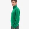 Rollkragenpullover aus Merinowolle – Kellygrün