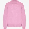Rollkragenpullover aus Merinowolle – Kirschblüte