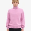Rollkragenpullover aus Merinowolle – Kirschblüte