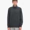Rollkragenpullover aus Merinowolle – Lava-Grau