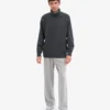 Rollkragenpullover aus Merinowolle – Lava-Grau