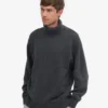 Rollkragenpullover aus Merinowolle – Lava-Grau